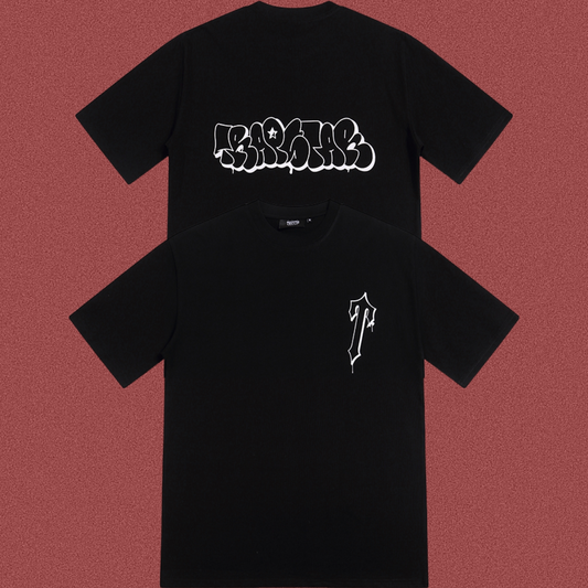 TRAPSTAR Graffiti Logo Black T-Shirt