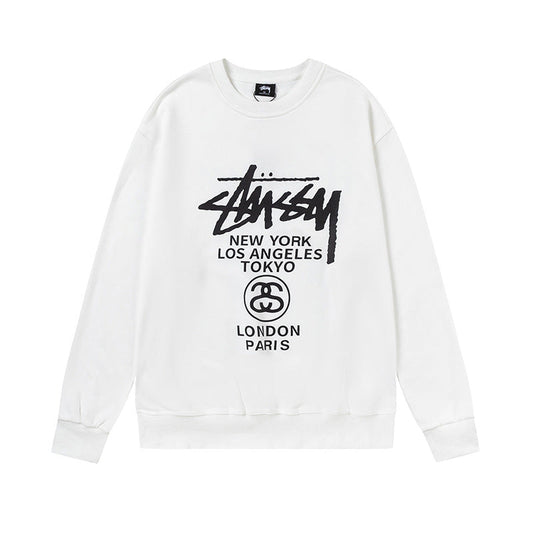 STUSSY Global Cities Logo Crewneck