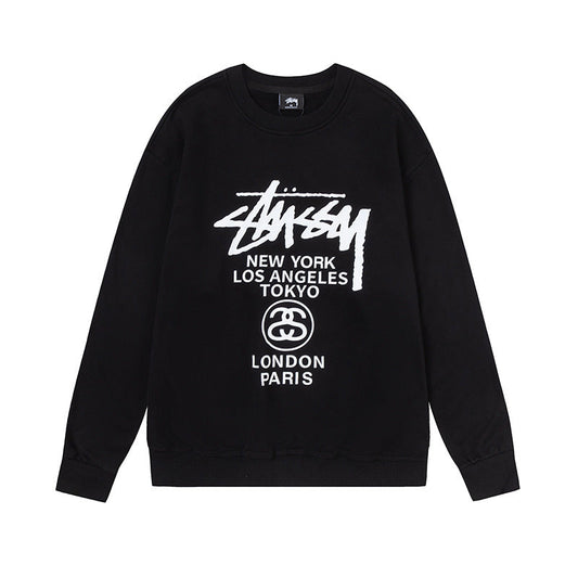 STUSSY 8 Ball Back Graphic Zip Hoodie
