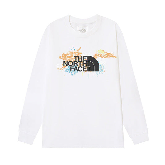 The North Face Nature Graphic Logo Long Sleeve T-Shirt – White