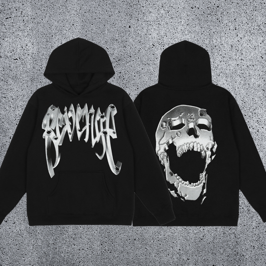REVENGE Skull Graphic Hoodie