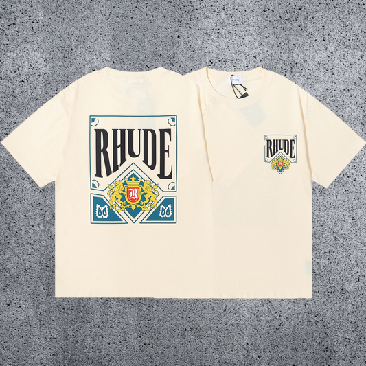 RHUDE Crest Graphic T-Shirt – Cream