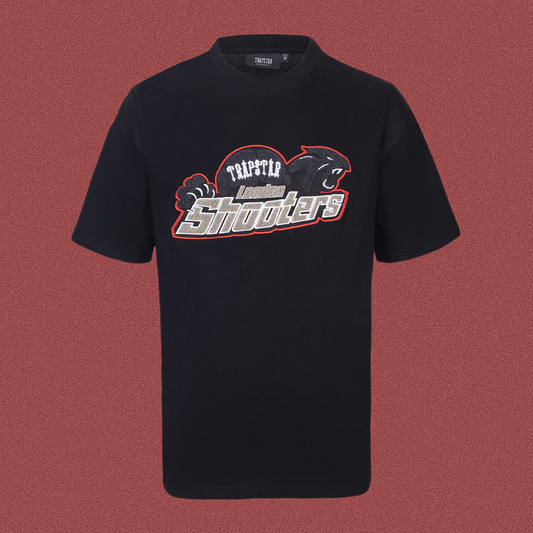TRAPSTAR London Shooters Terry Logo Black T-Shirt