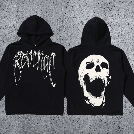 REVENGE Skull Graphic Hoodie