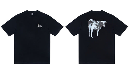 STUSSY Cow Graphic T-Shirt
