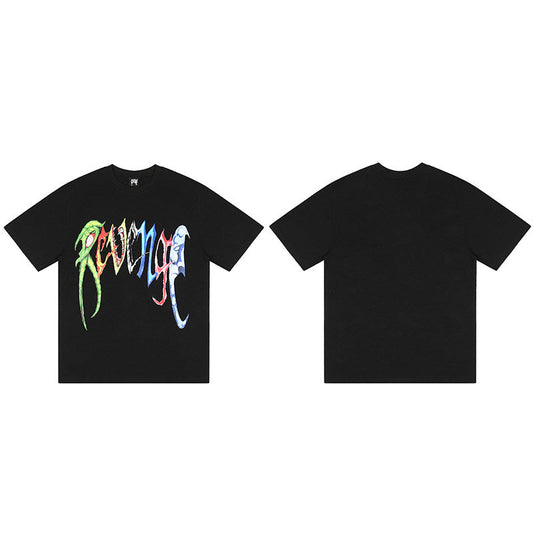 REVENGE Multicolor Graffiti Logo T-Shirt