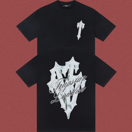 TRAPSTAR London Crystal Logo Graphic Black T-Shirt