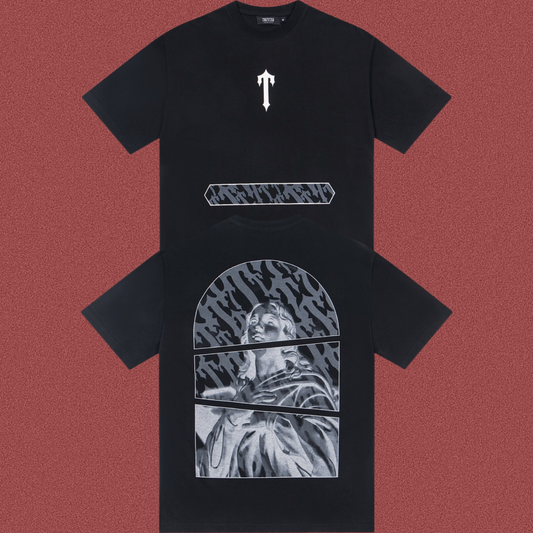 TRAPSTAR Graphic Print T-Shirt Black Streetwear Tee