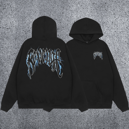REVENGE Lightning Graphic Pullover Hoodie
