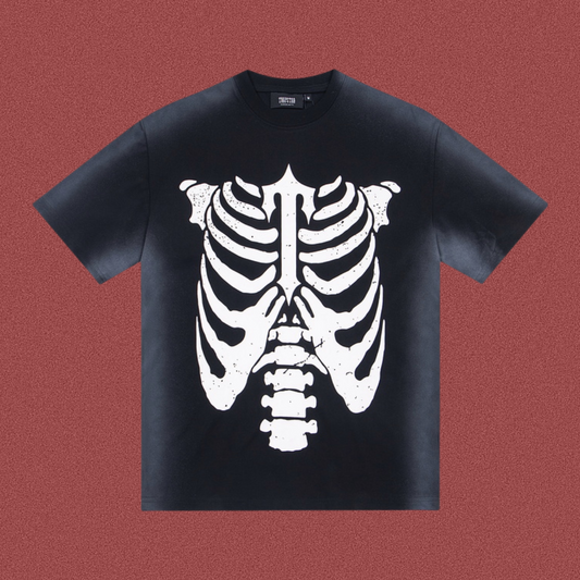 TRAPSTAR Skeleton Graphic Black T-Shirt
