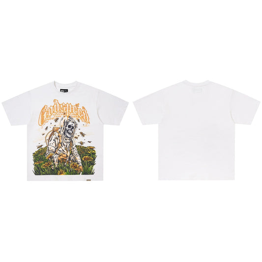 GodSpeed Washed Black Sunset Graphic Tee
