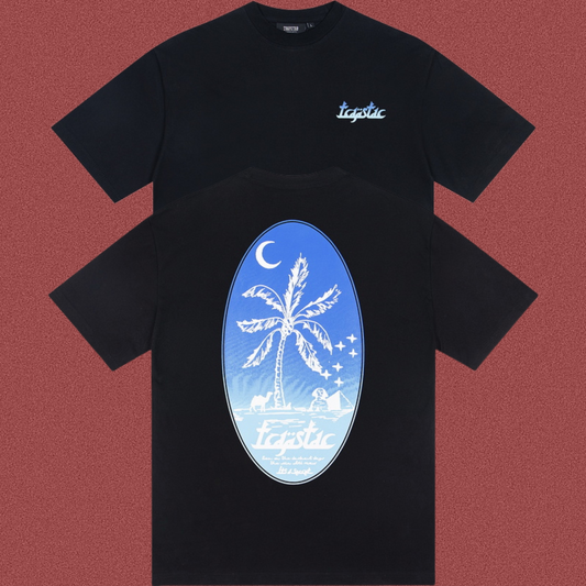 TRAPSTAR Palm Tree Graphic T-Shirt Black