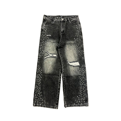 Grey ‘Stone’ Baggy Jeans