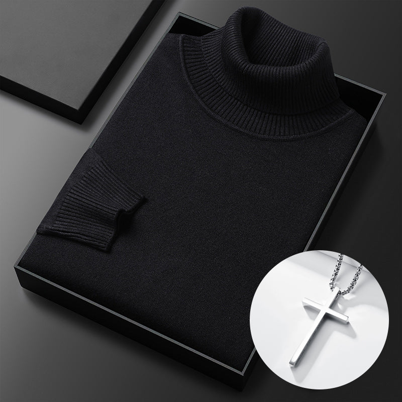 ⏳ Hot Sale!  ⏰Men's Solid Color Premium Turtleneck Sweater👔
