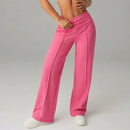 💗LAST DAY SALE 50% OFF⚡50K+ SOLD💕Women's Plain Loose Straight Leg Pants