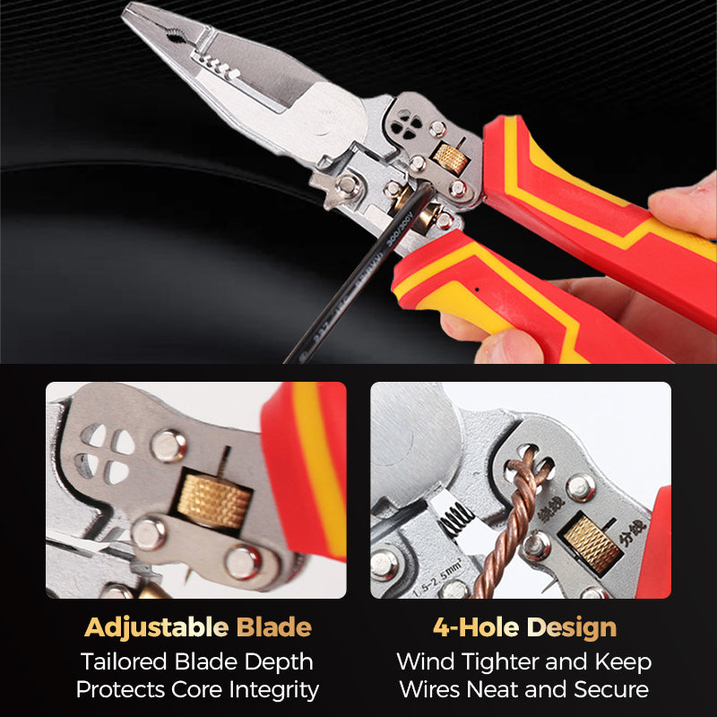 🔥2025 HOT SALE 50% OFF 🔥New🔥8-in-1 Wire Stripper with Voltage Meter🚀