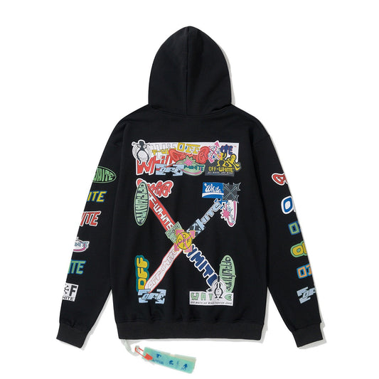 Off-White Black Colorful Arrow Hoodie
