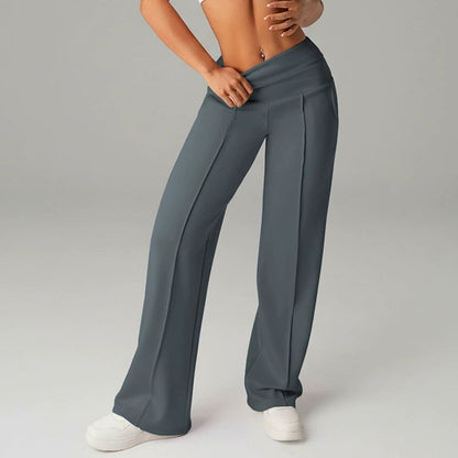 💗LAST DAY SALE 50% OFF⚡50K+ SOLD💕Women's Plain Loose Straight Leg Pants
