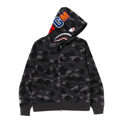 BAPE Color Camo Shark Full Zip Hoodie 'Grey/Black'
