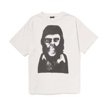 BAPE x Saint Mxxxxxx Skull Tee Vintage White
