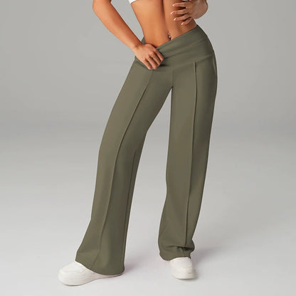 💗LAST DAY SALE 50% OFF⚡50K+ SOLD💕Women's Plain Loose Straight Leg Pants