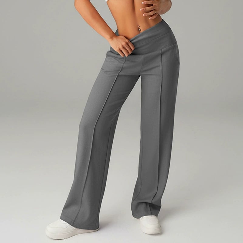 💗LAST DAY SALE 50% OFF⚡50K+ SOLD💕Women's Plain Loose Straight Leg Pants