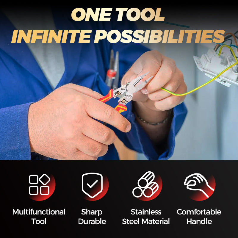 🔥2025 HOT SALE 50% OFF 🔥New🔥8-in-1 Wire Stripper with Voltage Meter🚀
