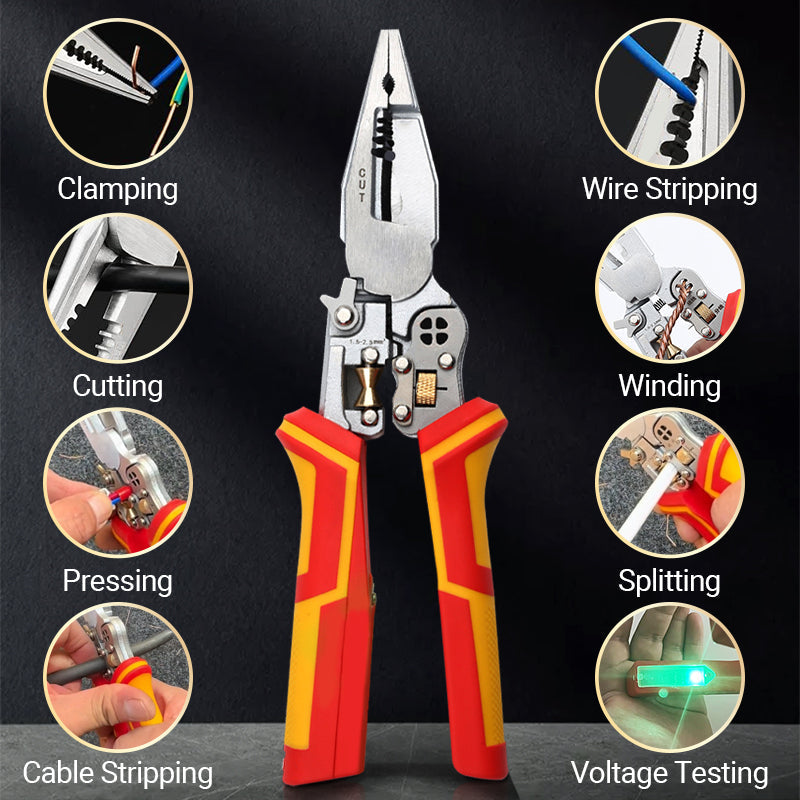 🔥2025 HOT SALE 50% OFF 🔥New🔥8-in-1 Wire Stripper with Voltage Meter🚀
