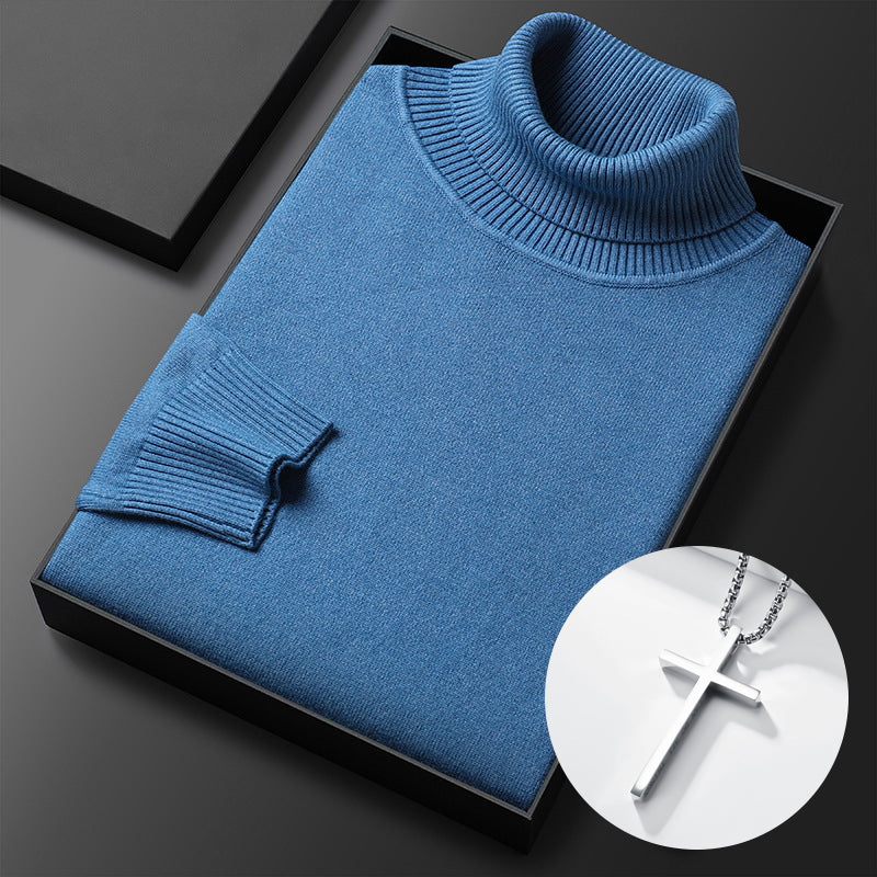 ⏳ Hot Sale!  ⏰Men's Solid Color Premium Turtleneck Sweater👔