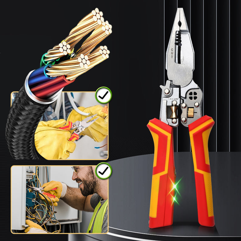 🔥2025 HOT SALE 50% OFF 🔥New🔥8-in-1 Wire Stripper with Voltage Meter🚀