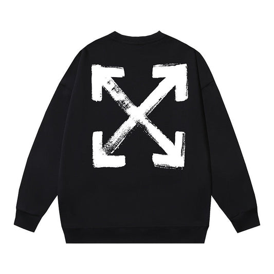 Off-White Brush Arrow Graphic Sweatshirt Black