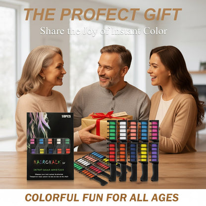 ⏳Black Friday Sale!🚨 Lowest Price Ever, Don't Miss Out! 🌈Festive Fun Hair Chalk Combs