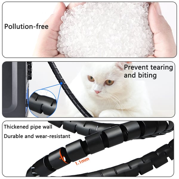 🔥Buy 1 Get 1 FREE🎁Anti-bite Cable Ties For Cable Organizers | Wires Cover Cables Sleeve🛡️