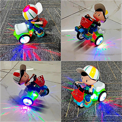 😍Last Day Sale 50% OFF💥 Stunt Spin Dance Tricycle Electric Toy with Sound Music Light Toy