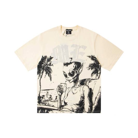 EMOTION Alien Beach Graphic T-Shirt
