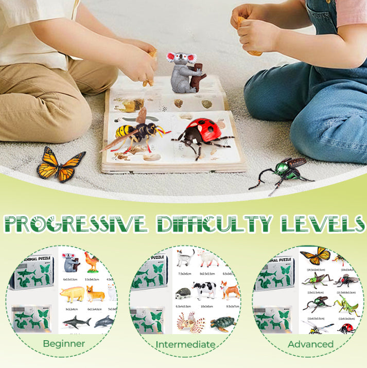🎁🏆CHRISTMAS GIFT IDEA 50% OFF!!🐞 Insect & Animal Slot-Assembly Toys🎄