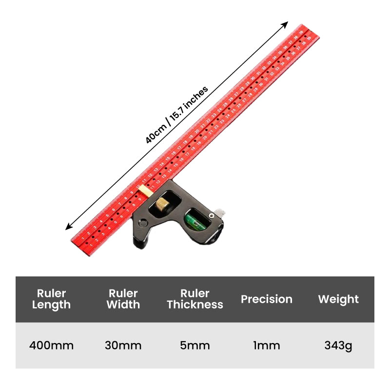 🔥Multifunctional Combination of Movable Angle Ruler Set📏