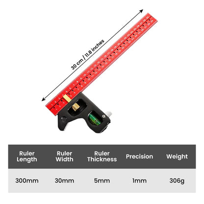 🔥Multifunctional Combination of Movable Angle Ruler Set📏