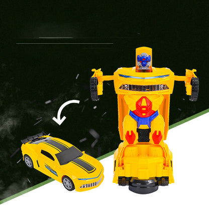 🎁Best Gift For Kid🥳Electric Universal Deformation Police Toy Car