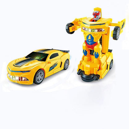 🎁Best Gift For Kid🥳Electric Universal Deformation Police Toy Car
