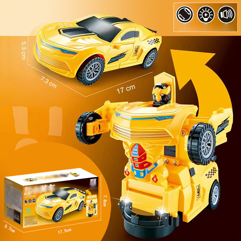 🎁Best Gift For Kid🥳Electric Universal Deformation Police Toy Car