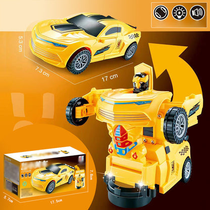 🎁Best Gift For Kid🥳Electric Universal Deformation Police Toy Car