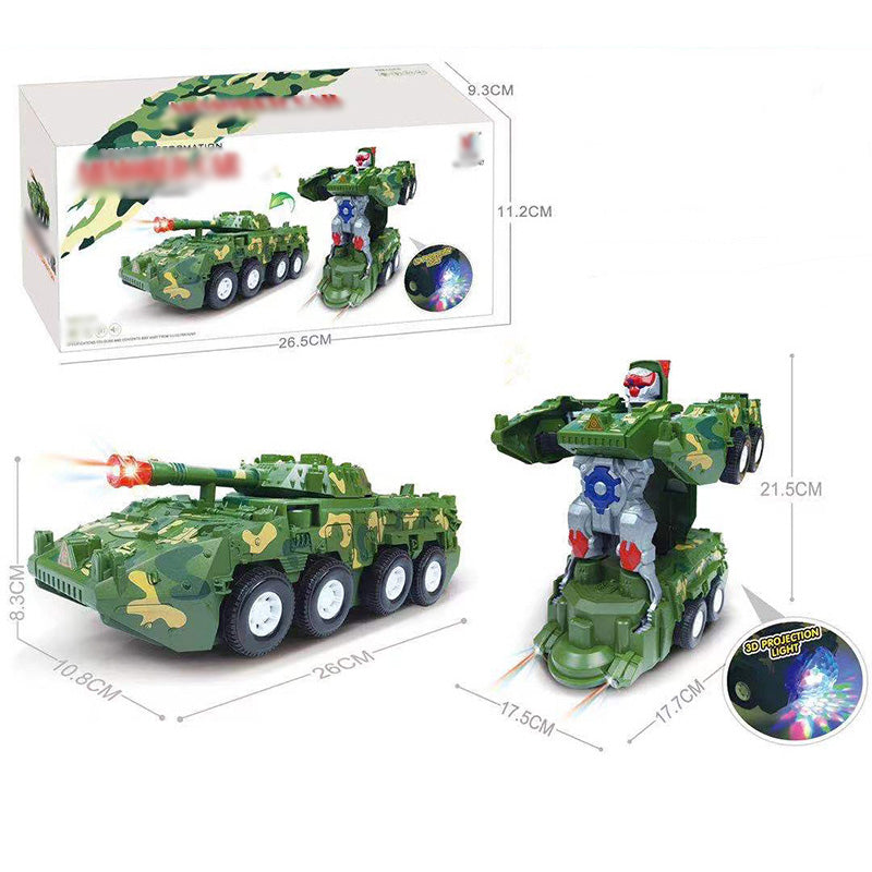 🎁Best Gift For Kid🥳Electric Universal Deformation Police Toy Car