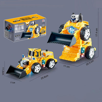 🎁Best Gift For Kid🥳Electric Universal Deformation Police Toy Car