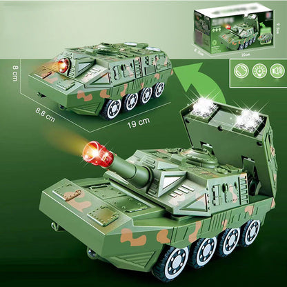 🎁Best Gift For Kid🥳Electric Universal Deformation Police Toy Car