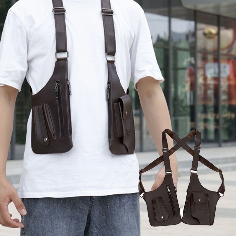 ⏳Limited-time 50% off⏰Double Shoulder Strap Multi-Pocket Outdoor Anti-Theft Tactical Bag💼