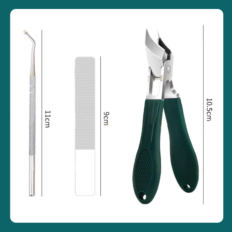 🔥2026 Hot Sale🔥 Anti-Splash 25° Slant Edge Nail Clipper 3-Piece Set