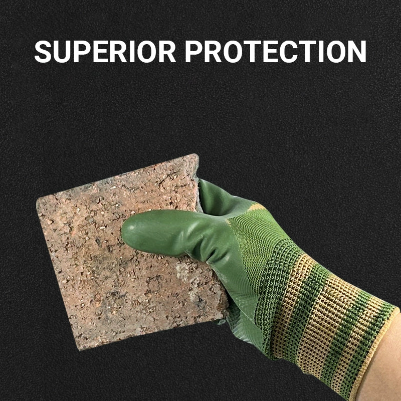 🎁 Rubber Coated Work Gloves with Knit Wrist Cuff