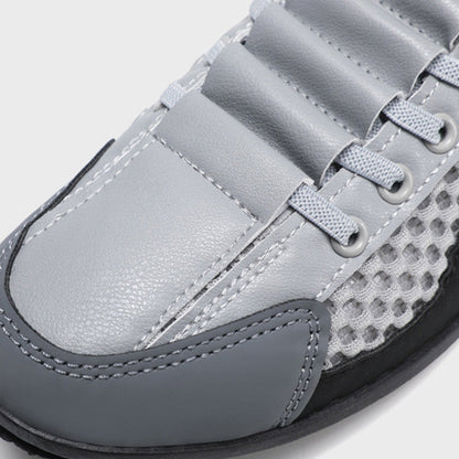Men’s Breathable Mesh Slip-On Half Slippers
