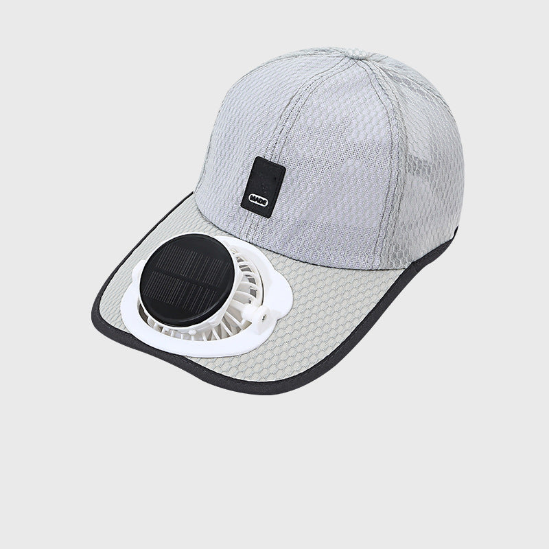 🌞 50% OFF NOW! 🍃 Breathable Baseball Cap with Solar Fan – Dual Power, 360° Adjustable Fan & UPF50+ Protection 🧢